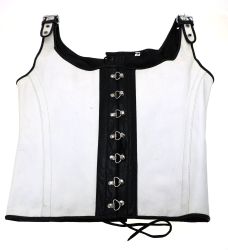 Re-Kinked - Real Leather Men's Soft Boned Crop Top Corset