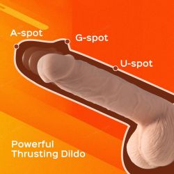 KENZO App-controlled Realistic Thrusting Dildo With Suction Cup 9.5 Inch