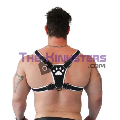 Brutus Puppy Harness Black & White