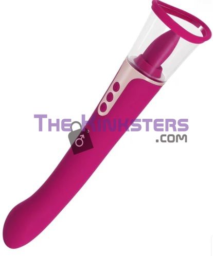 Succion - 3 in 1 Clitoral Sucking G Spot Vibrator & Clit Licking Tongue Purple
