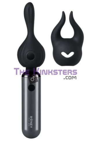Pomi Wand - Clitoral and Body Wand Vibrator Grey Plus Attachment Bundle