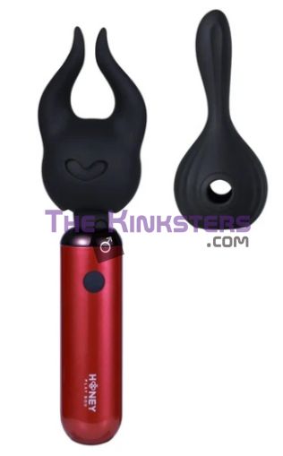 Pomi Wand - Clitoral and Body Wand Vibrator Red Plus Attachment Bundle