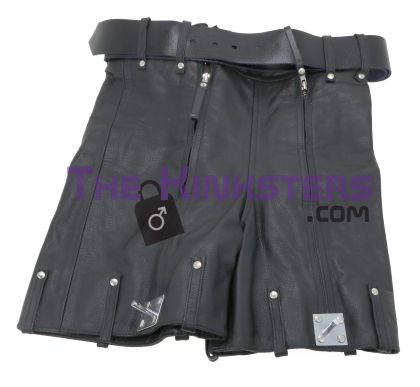 Re-Kinked - Leather Chastity Shorts