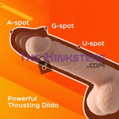 KENZO App-controlled Realistic Thrusting Dildo With Suction Cup 9.5 Inch