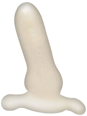 The Boy Toy 3 in 1 Plug Sheath Masturbator - Clear