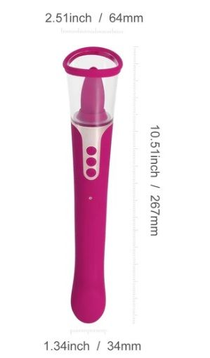 Succion - 3 in 1 Clitoral Sucking G Spot Vibrator & Clit Licking Tongue Purple