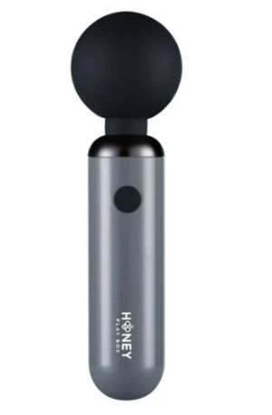 Pomi Wand - Clitoral and Body Wand Vibrator Grey Plus Attachment Bundle
