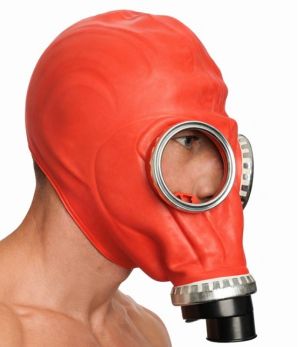 GP5 Gas Mask - RED - Brand New - Converted to Rebreather