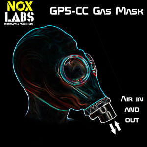 GP5-CC Gas Mask - Converted for Rebreathing - Red