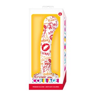 Collage "Remember Paris" Tattooed G-Spot Dildo