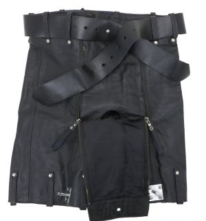 Re-Kinked - Leather Chastity Shorts