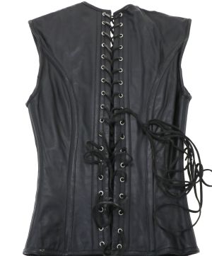 Re-Kinked - Real Leather Men's Boned Corset Small