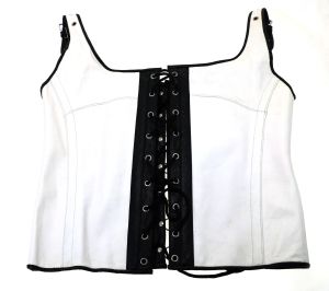 Re-Kinked - Real Leather Men's Soft Boned Crop Top Corset