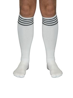 Mister B Cruising Football Socks PUP White