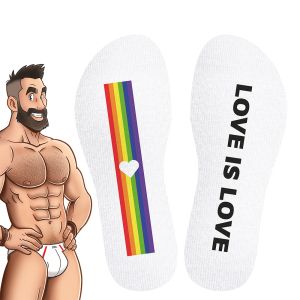 SneakXX Sneaker Socks LOVE IS LOVE White
