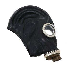 Re-Kinked GP5-CC Gas Mask - Converted for Rebreathing - Black