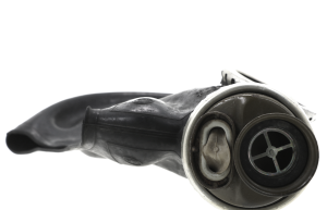 Re-Kinked GP5-CC Gas Mask - Converted for Rebreathing - Black