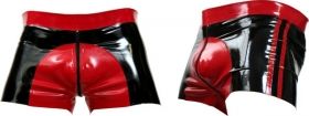 Rubber Shorts Red Saddle