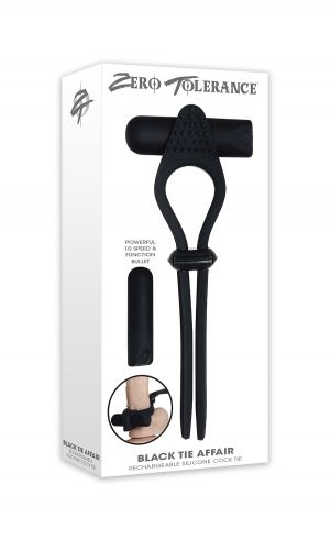 Black Tie Affair Silicone Rechargeable Cock Ring