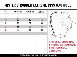 Mister B Rubber Extreme Piss Gag Hood