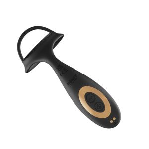 Cyrus App-Controlled Thrusting Prostate Massager with Cock Ring - Black